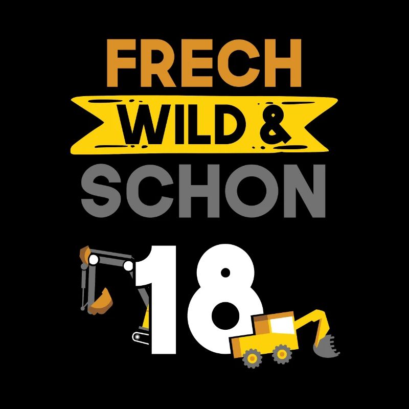 18 Jahre Geburtstag Bagger