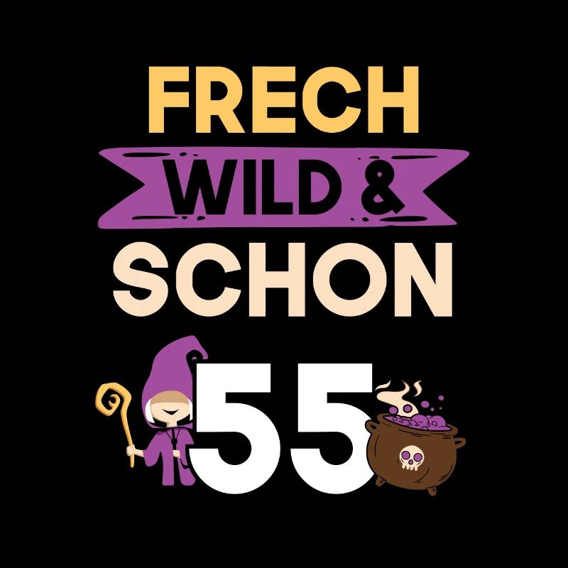 Geschenk 55 Jahre Geburtstag Halloween Hexe