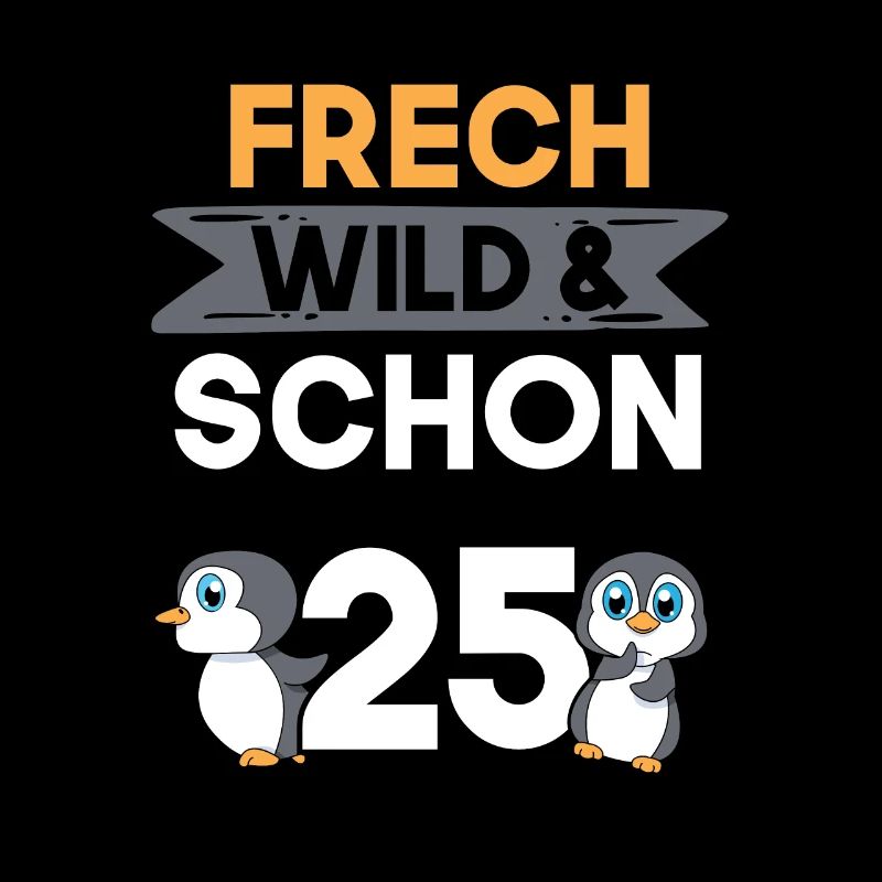 Geschenk 25 Jahre Geburtstag Pinguin
