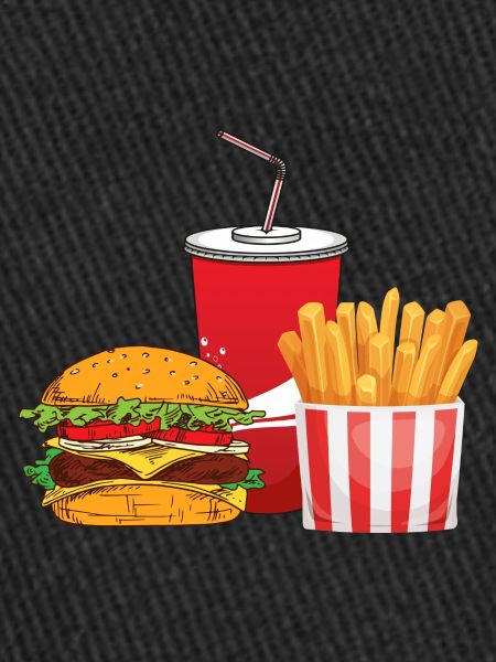 Burger, soda, frites!