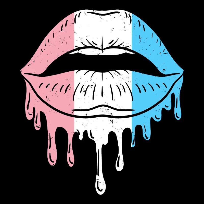 Dripping Transgender Lips Trans Pride