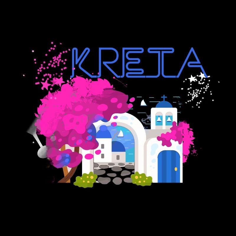 crète,grèce,image,paysage,fleurs,collage