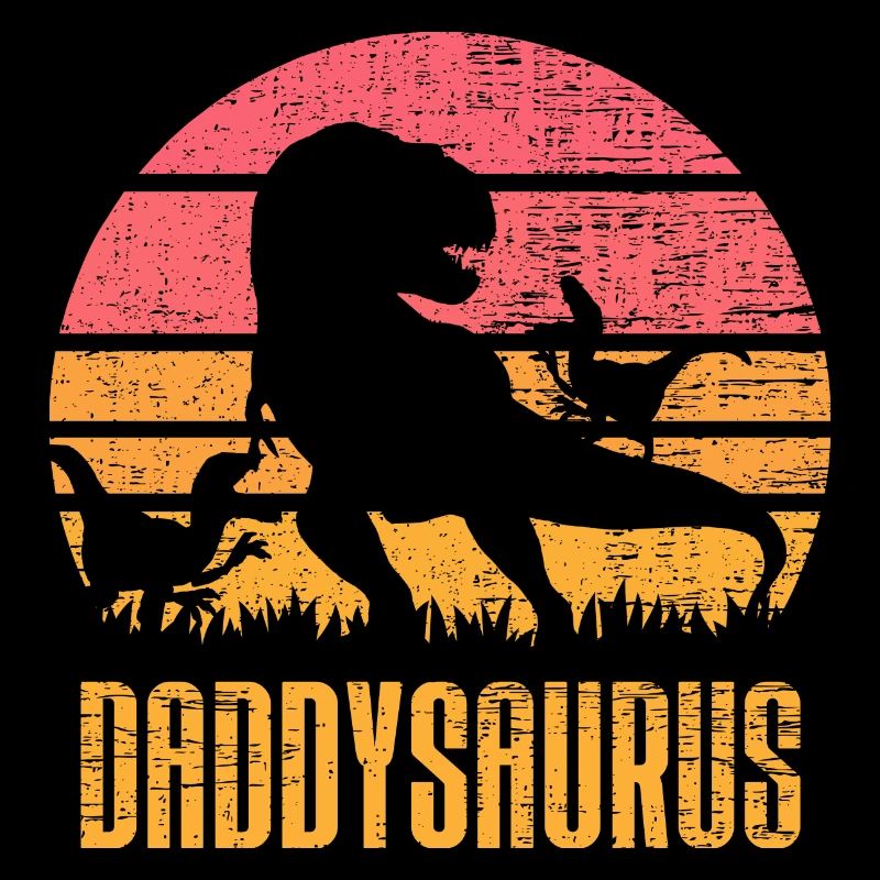 Daddysaurus T Rex Dinosaur Papa Dino 2 children
