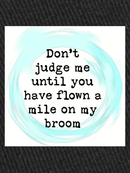 Don't judge me