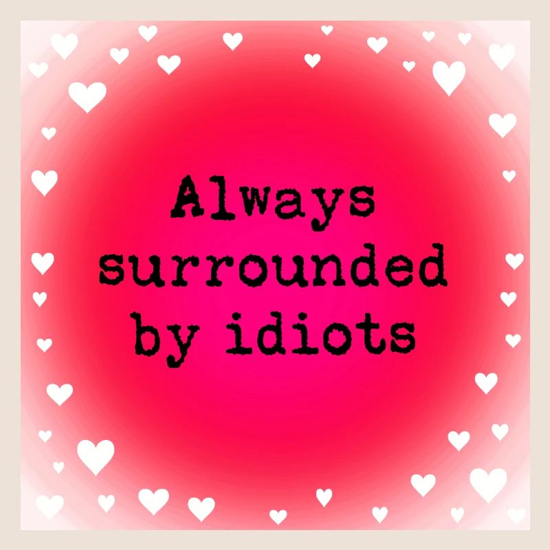 Always surrounded by idiots.