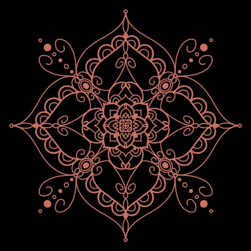 Mandala style - orange