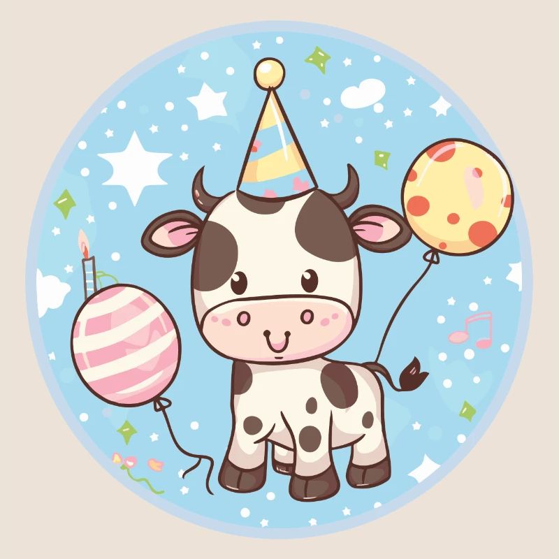 Vache Anniversaire Bébé