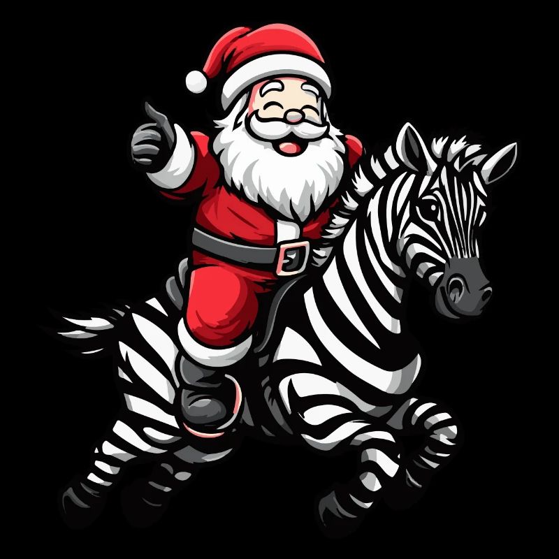 Père Noël zèbre