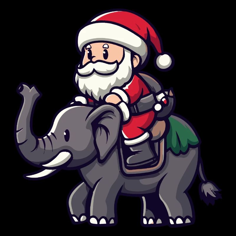 Mammut Weihnachtsmann