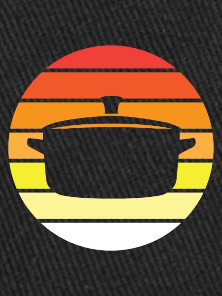Cooking pot - circle, sunset