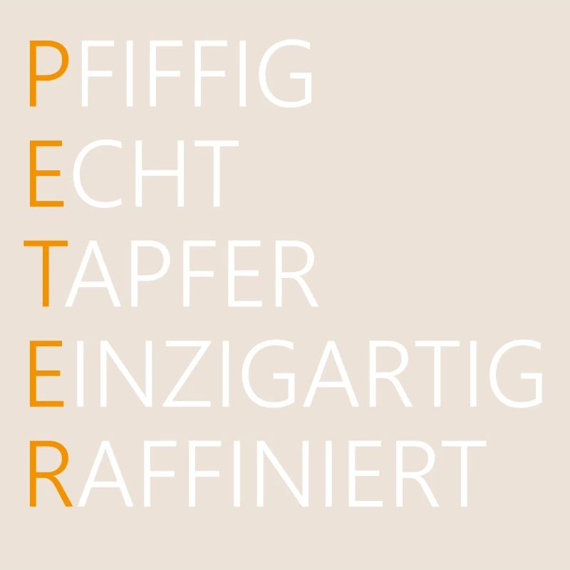Peter Name Geschenk