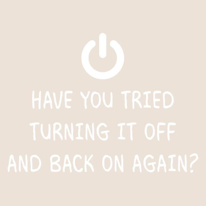 Turning it off Programming Informatik Geschenk