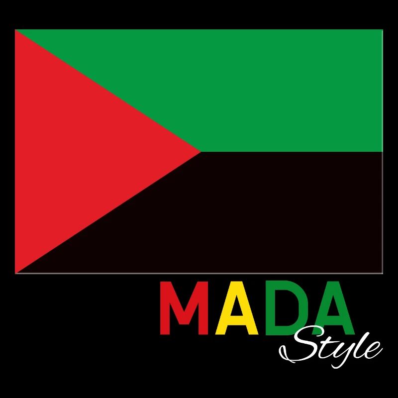 Mada Style Flagge Mrtinque und Rasta Farbe