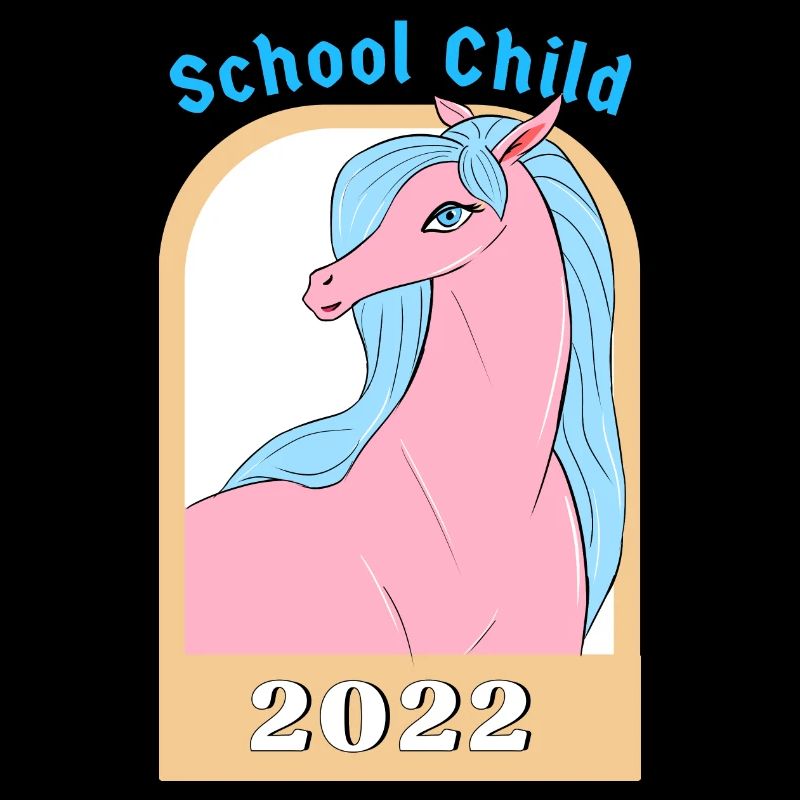 Schulkind 2022 Island Pferd - Schulanfang