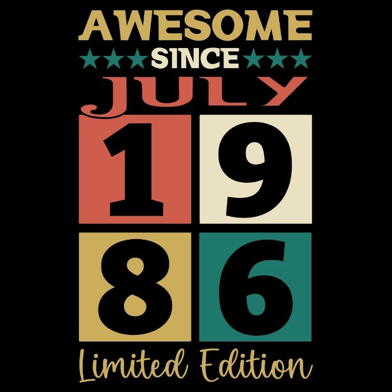 Awesome since Juli 1986 36. Geburtstag Herren Fun