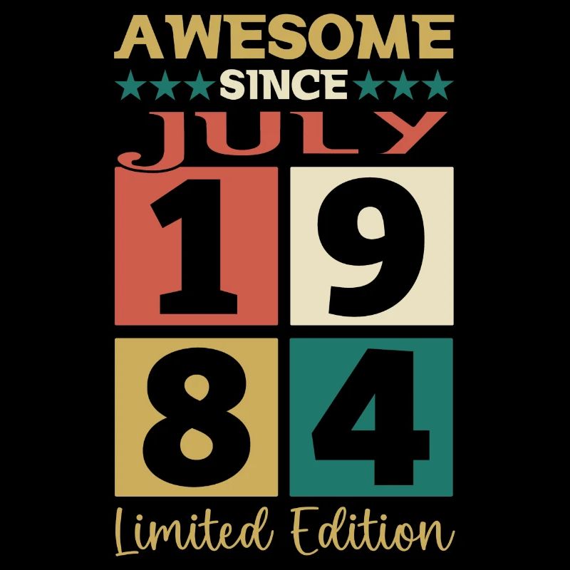 Awesome since Juli 1984 38. Geburtstag Herren Fun