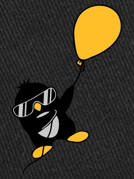 Balloon penguin flies away
