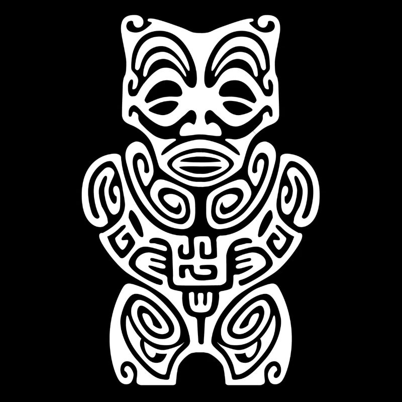 Marquesan Tiki (Dunkles T-Shirt)