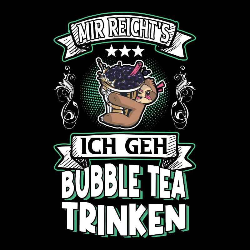 Bubble Tea Sloth Saying Funny Humor Trend