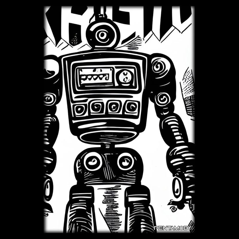 Robot Comic Future Cyborg Machine Technology