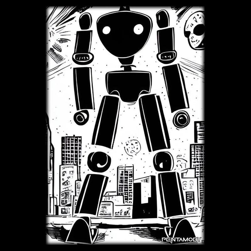 Robot Comic Future Cyborg Machine Technology