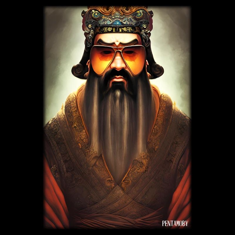 Confucius sunglasses philosopher China Asia
