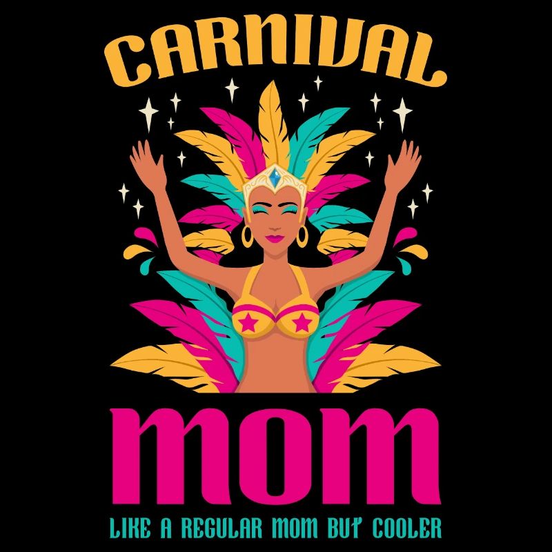 Maman de carnaval comme une maman ordinaire mais cirque plus cool