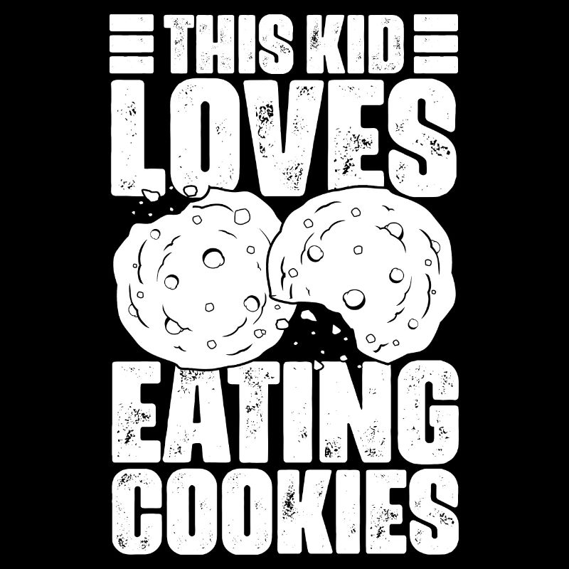 Cet enfant aime manger des biscuits drôles fans de biscuits