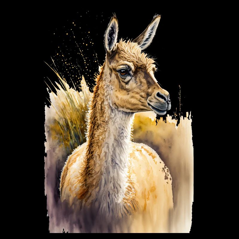 Aquarelle d’alpaga