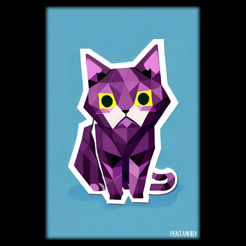 Chat Chat Polygone Animal House Tiger Pet