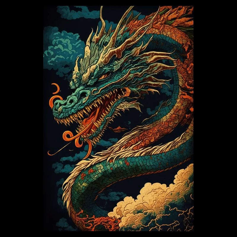 Dragon japonais Dragon chinois