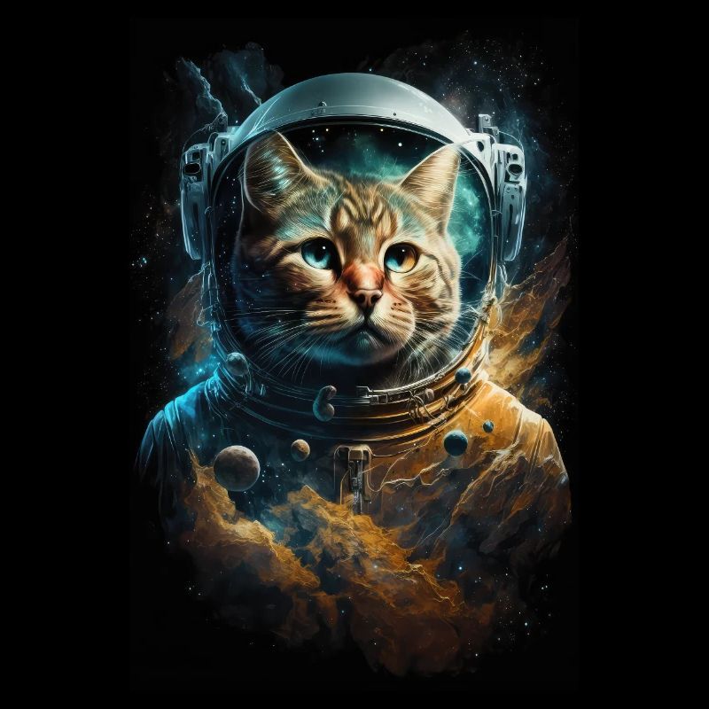 Astronaut Cat Cats Lover Space Space