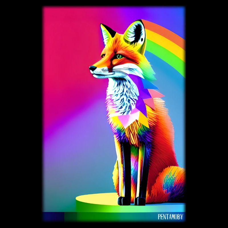 Fuchs Polygon Waldbewohner Waldtier Wildnis Tier