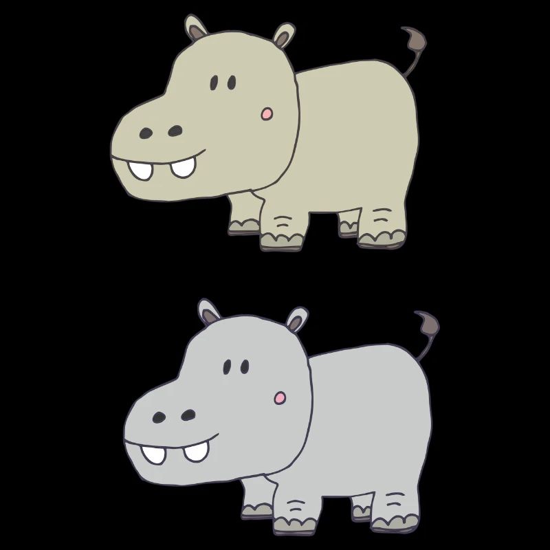 Hippopotames double