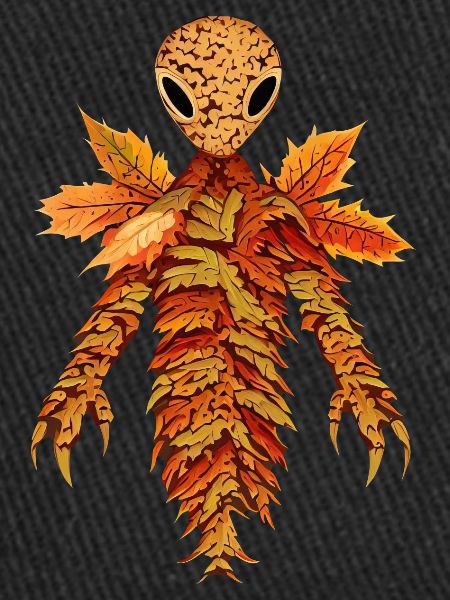 Alien de feuilles d’automne