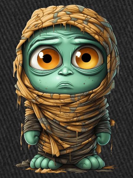 Halloween Spooky Cartoon Mummy