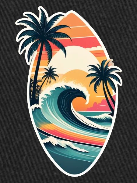 surf plage palmier soleil vacances