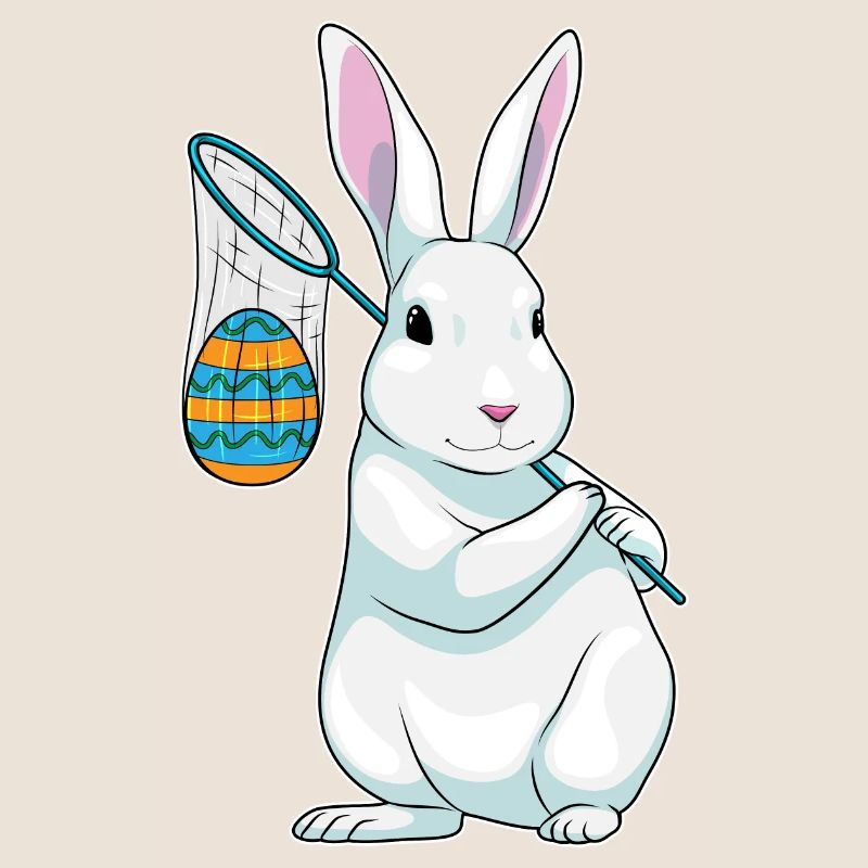 Bunny Easter Angler Easter Egg