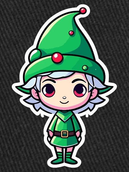 Elf Christmas Illustration