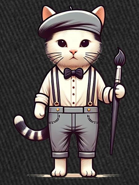 Artiste de chat mignon