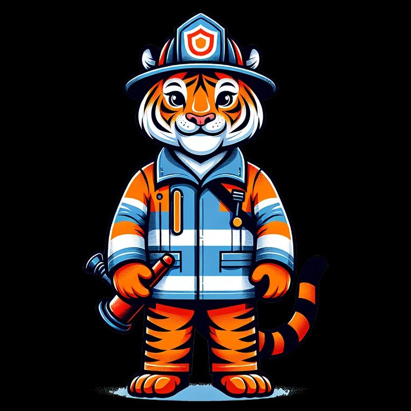 Pompier tigre mignon