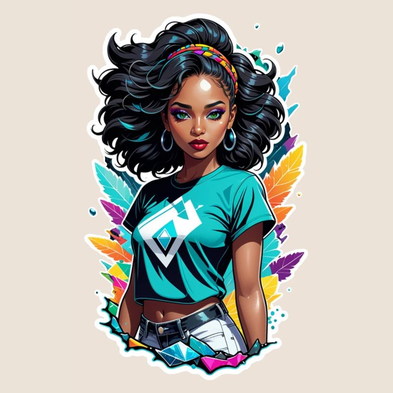 femme afro - beauté