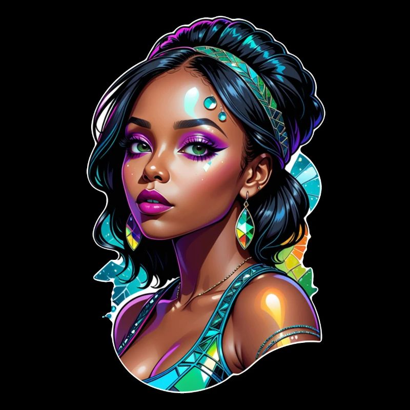 femme afro - beauté