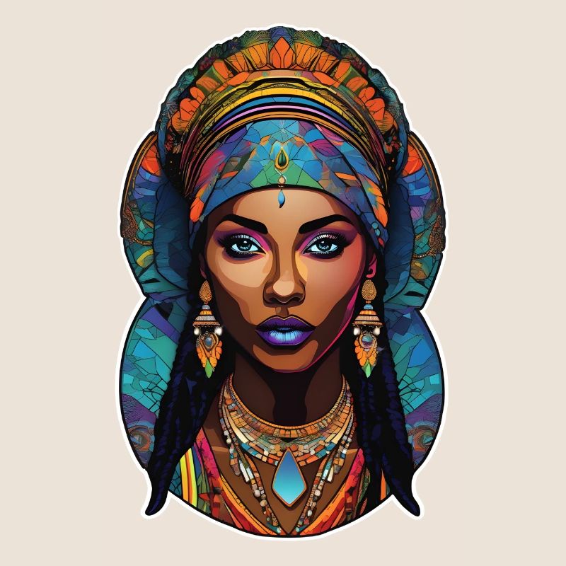 femme afro - beauté