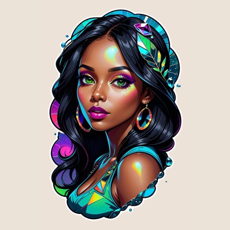 femme afro - beauté