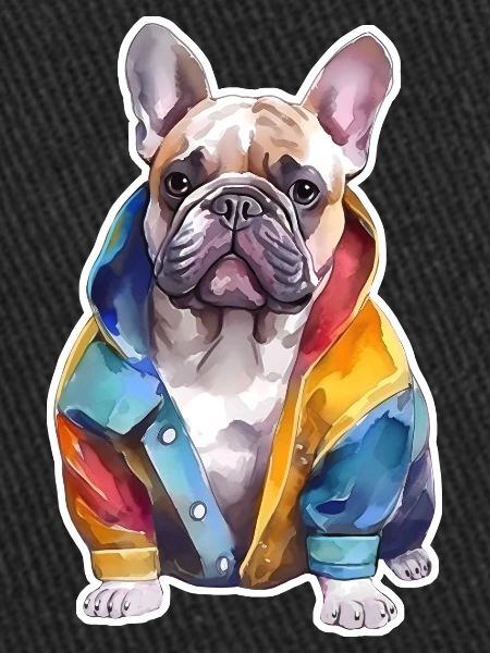 Drôle de bouledogue français.