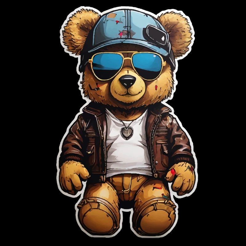 Teddybär Rapper Ganster