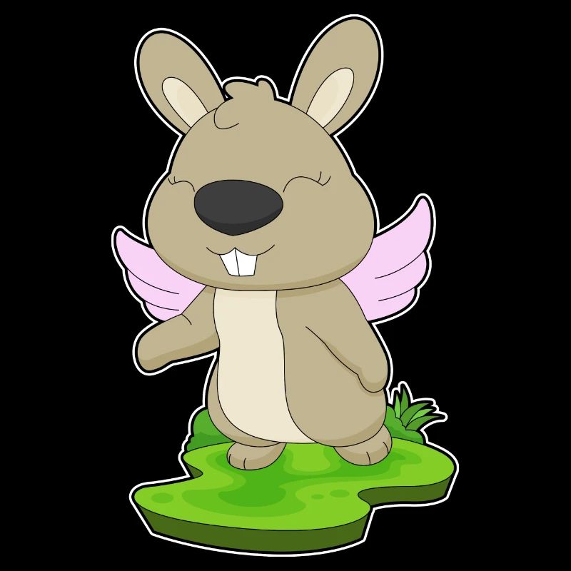 Rabbit Angel Wings