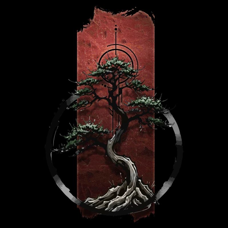 Tranquil Zen: Serene Bonsai Tree