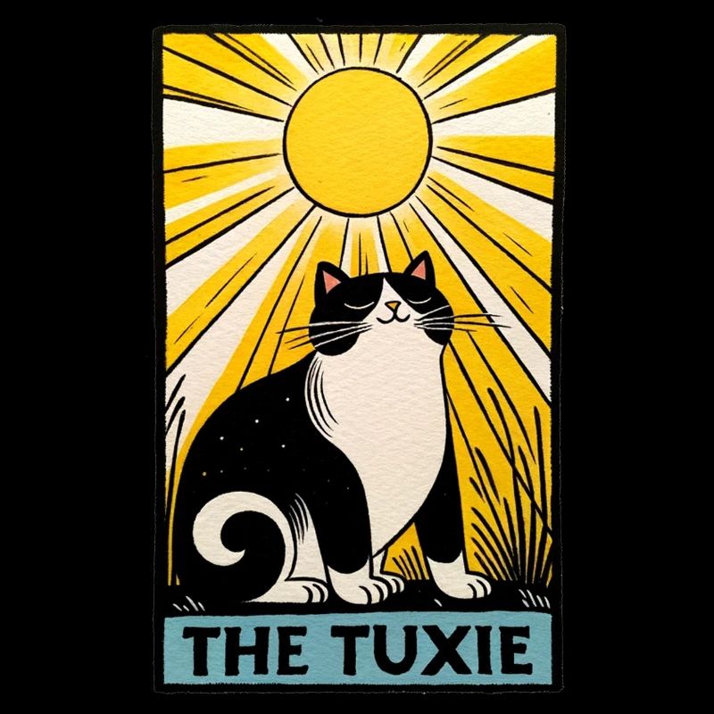 Tarot Chat Kitty Noir et Blanc